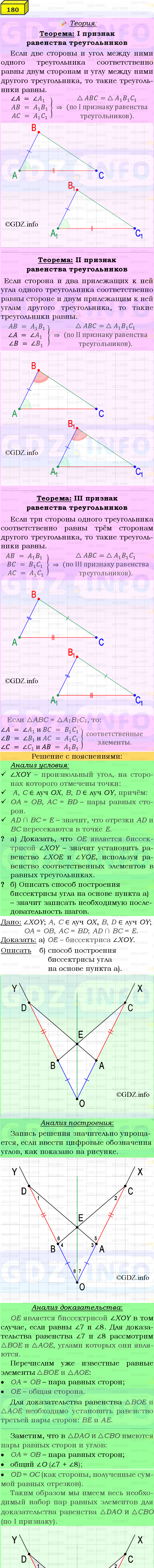 Фото подробного решения: Номер №180 из ГДЗ по Геометрии 7-9 класс: Атанасян Л.С.