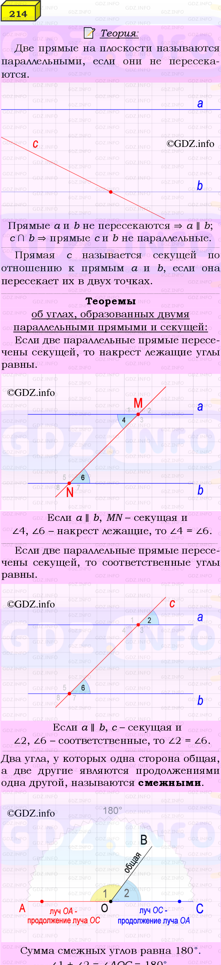 Фото подробного решения: Номер №214 из ГДЗ по Геометрии 7-9 класс: Атанасян Л.С.