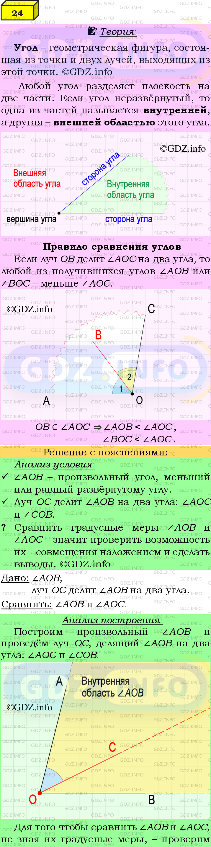 Фото подробного решения: Номер №24 из ГДЗ по Геометрии 7-9 класс: Атанасян Л.С.