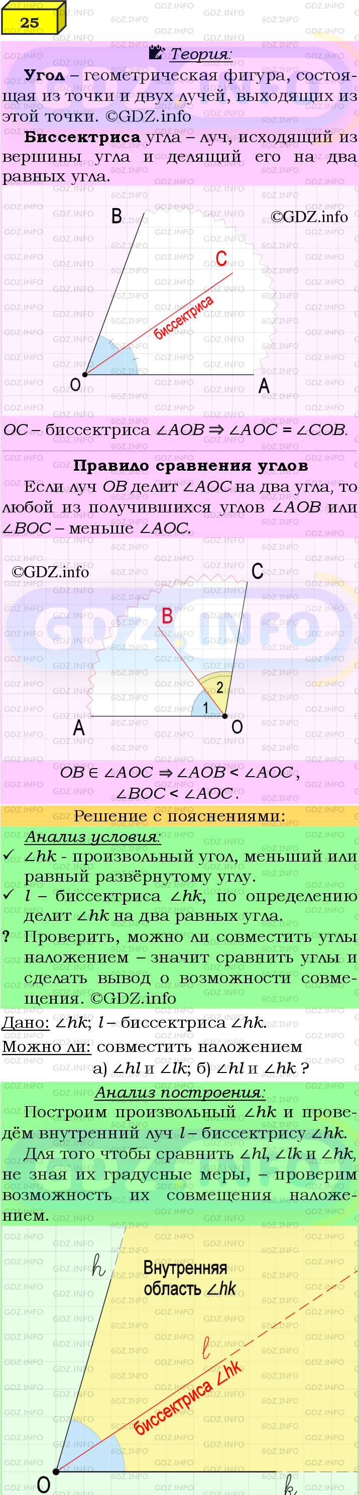 Фото подробного решения: Номер №25 из ГДЗ по Геометрии 7-9 класс: Атанасян Л.С.