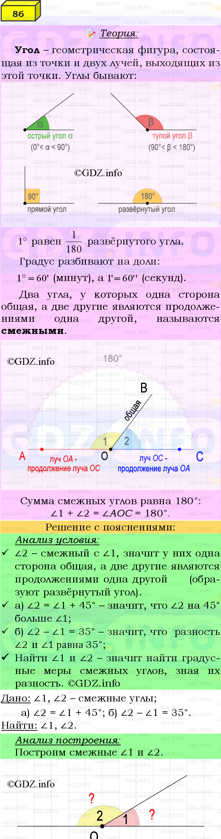 Фото подробного решения: Номер №86 из ГДЗ по Геометрии 7-9 класс: Атанасян Л.С.