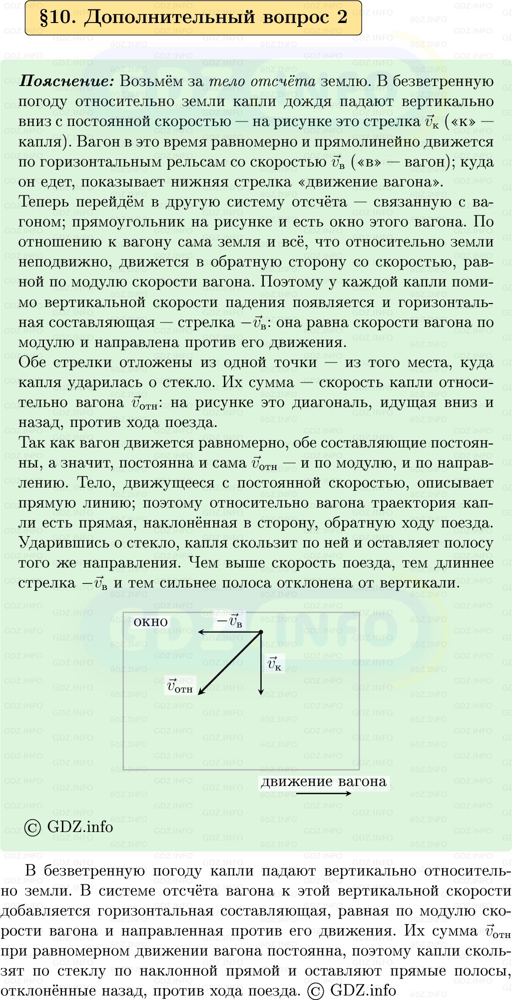 Фото решения 1: Обсуди с товарищами №2, Параграф 10 из ГДЗ по Физике 9 класс: Пёрышкин, Иванов 2026г.