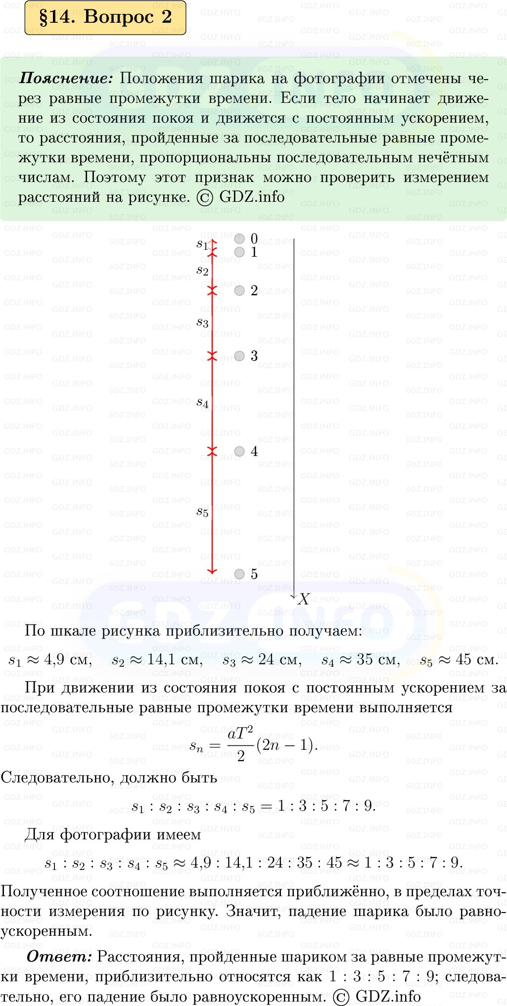 Фото решения 1: Вопрос №2, Параграф 14 из ГДЗ по Физике 9 класс: Пёрышкин, Иванов 2026г. Фото решения 1: Вопрос №2, Параграф 14 из ГДЗ по Физике 9 класс: Пёрышкин, Иванов 2026г.