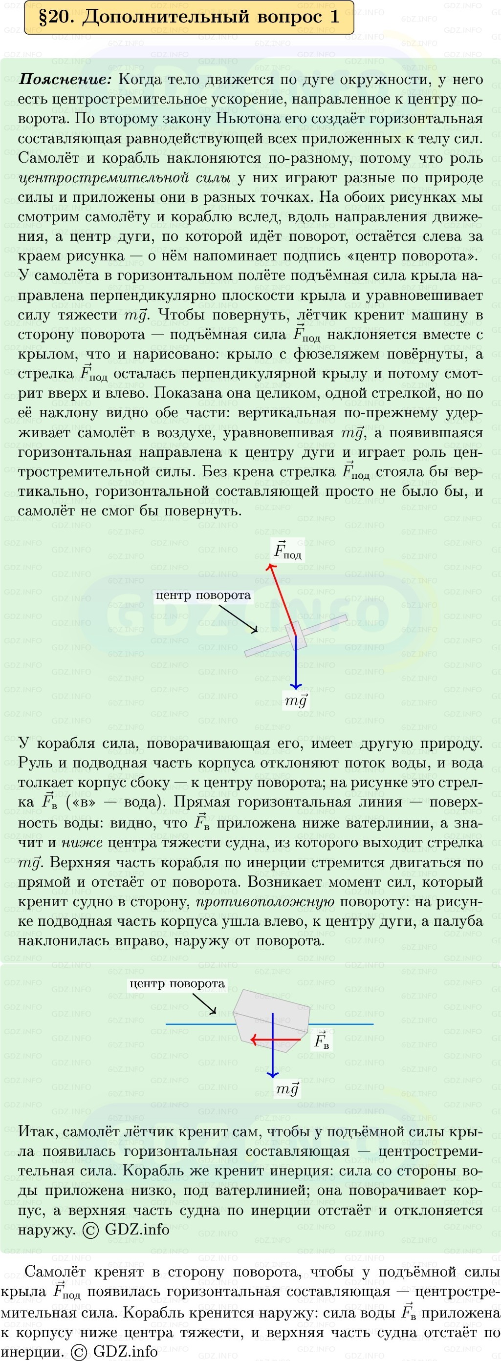 Фото решения 1: Обсуди с товарищами №1, Параграф 20 из ГДЗ по Физике 9 класс: Пёрышкин, Иванов 2026г. Фото решения 1: Обсуди с товарищами №1, Параграф 20 из ГДЗ по Физике 9 класс: Пёрышкин, Иванов 2026г.