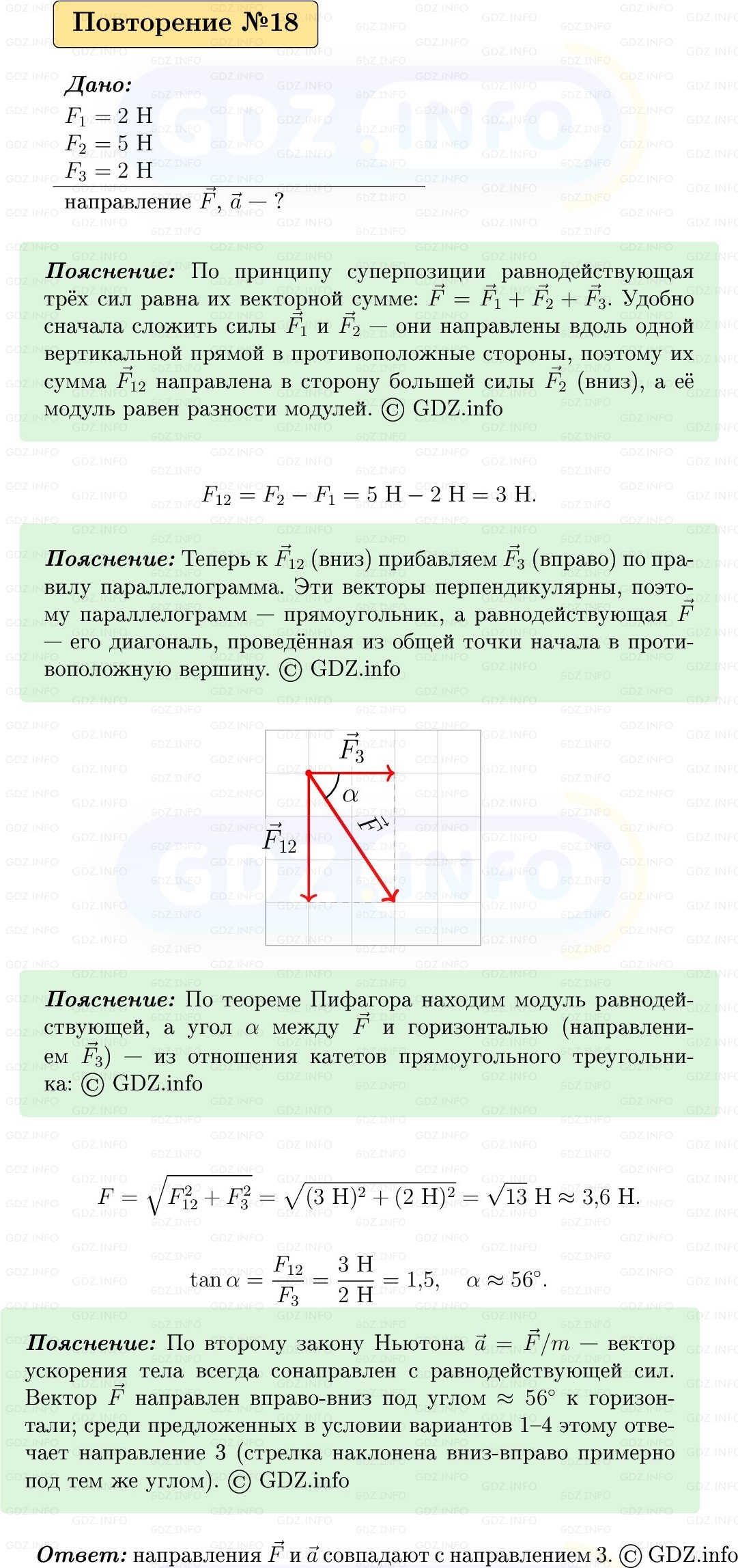 Фото решения 1: Задачи для повторения №18 из ГДЗ по Физике 9 класс: Пёрышкин, Иванов 2026г. Фото решения 1: Задачи для повторения №18 из ГДЗ по Физике 9 класс: Пёрышкин, Иванов 2026г.