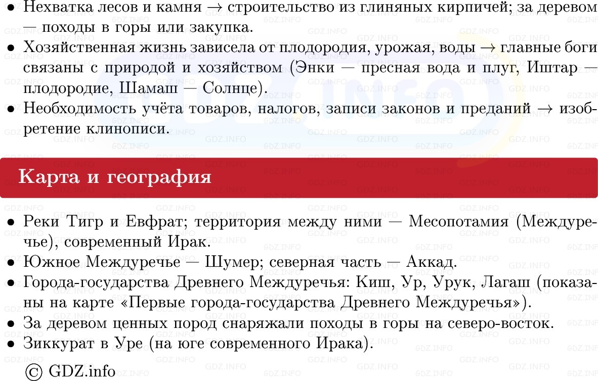 Фото решения 1: Параграф 11, Конспект из ГДЗ по истории Древнего мира 5 класс: Мединский, Чубарьян 2025г. (5)