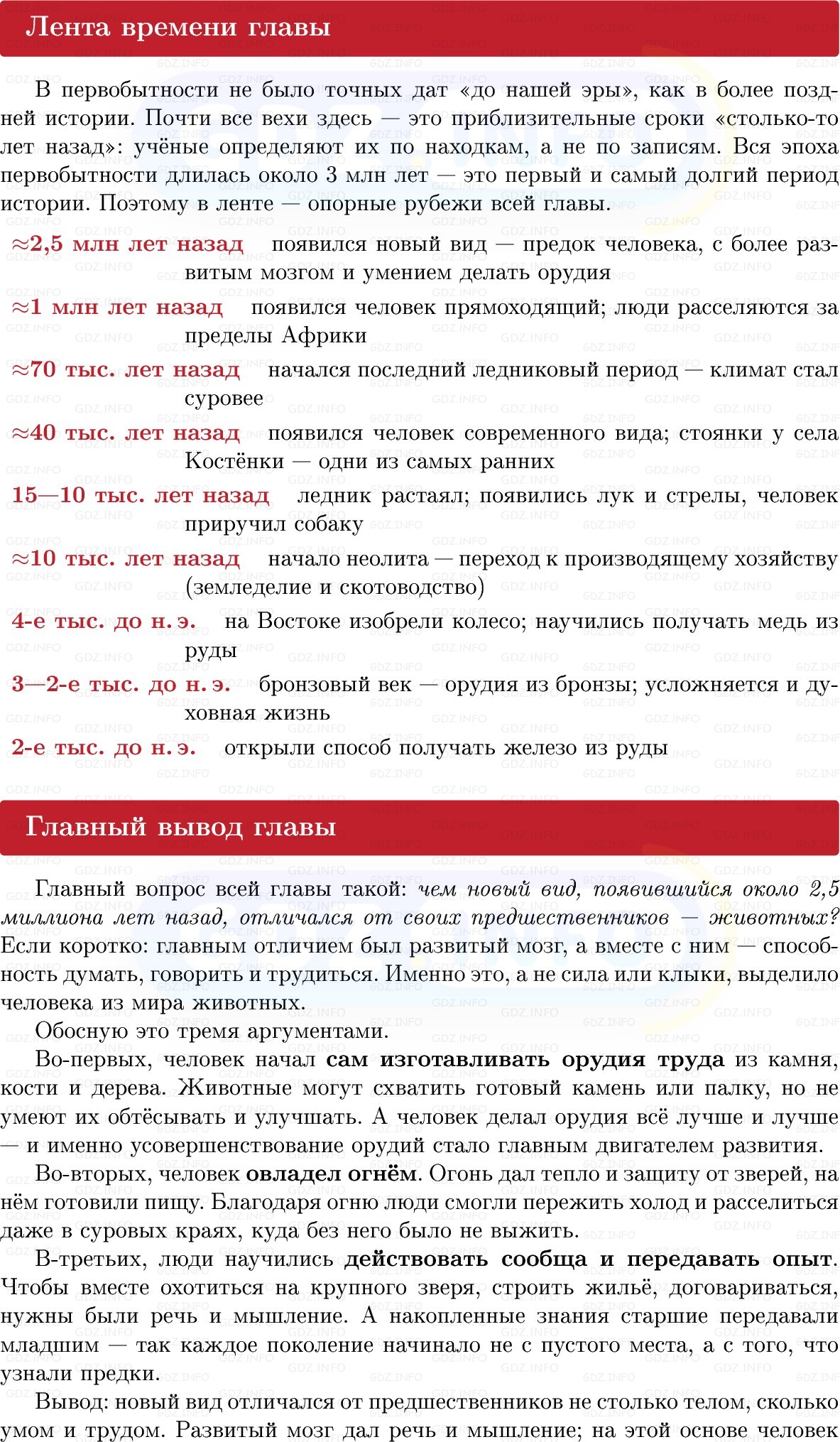 Фото решения 1: Итоги главы 1, Вопросы из ГДЗ по истории Древнего мира 5 класс: Мединский, Чубарьян 2025г.