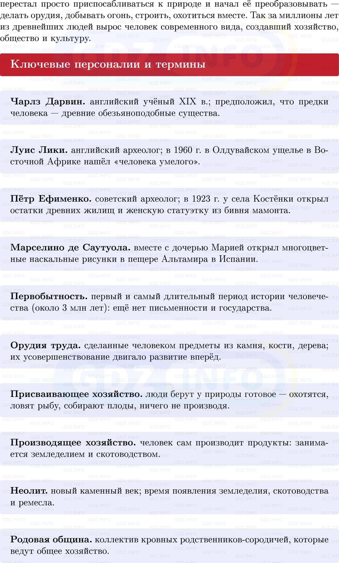 Фото решения 1: Итоги главы 1, Вопросы из ГДЗ по истории Древнего мира 5 класс: Мединский, Чубарьян 2025г. (2)