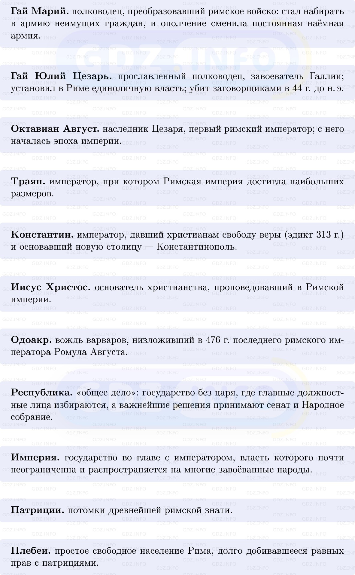 Фото решения 1: Итоги главы 4, Вопросы из ГДЗ по истории Древнего мира 5 класс: Мединский, Чубарьян 2025г. (3)