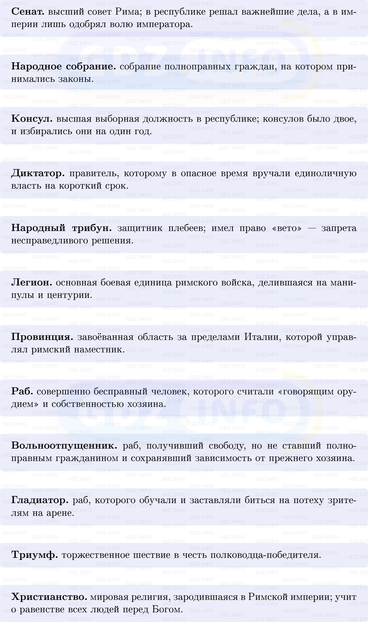Фото решения 1: Итоги главы 4, Вопросы из ГДЗ по истории Древнего мира 5 класс: Мединский, Чубарьян 2025г. (4)