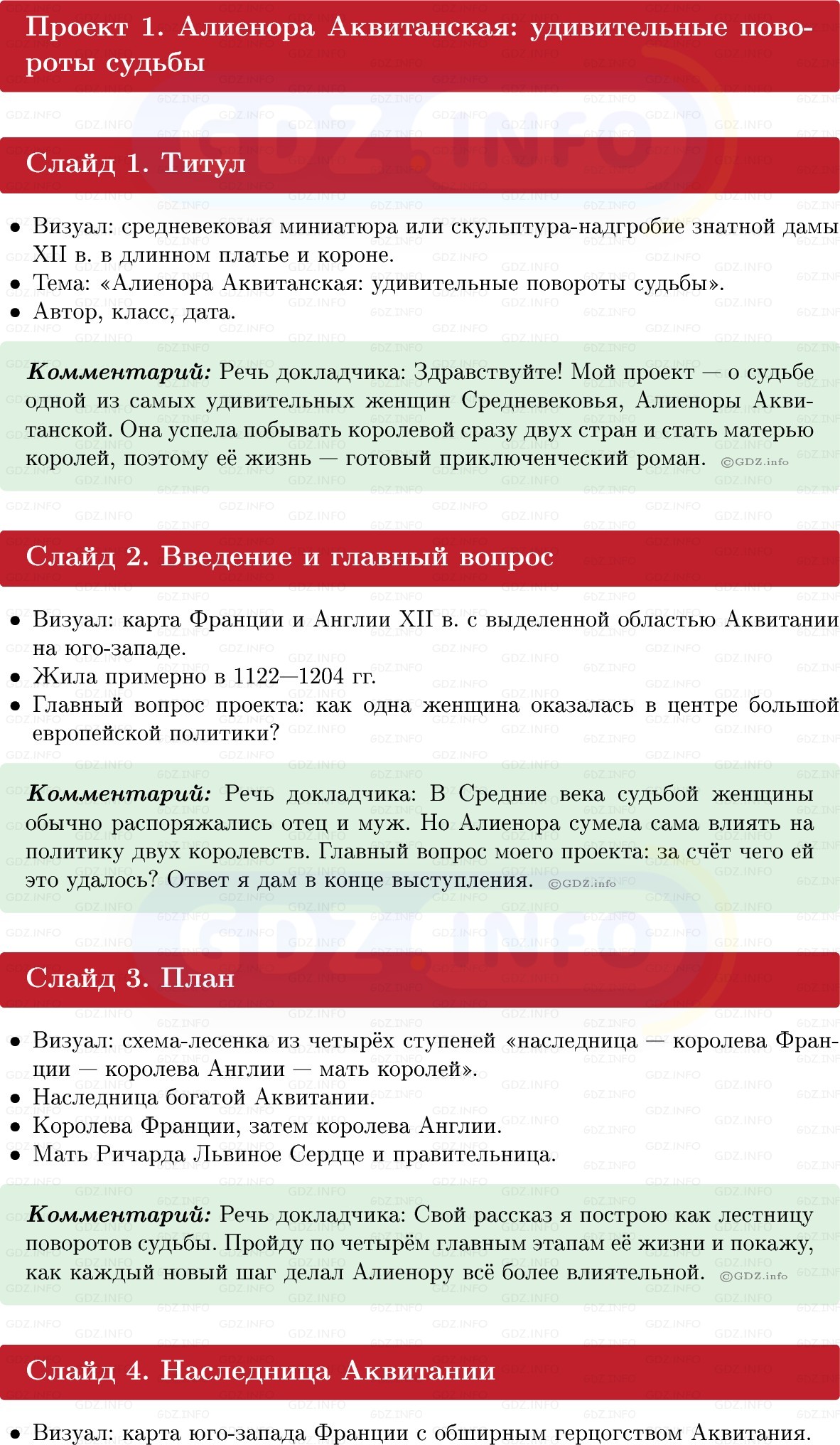 Фото решения 1: Итоги главы 4, Темы проектов из ГДЗ по истории Средних веков 6 класс: Мединский, Чубарьян 2025г.