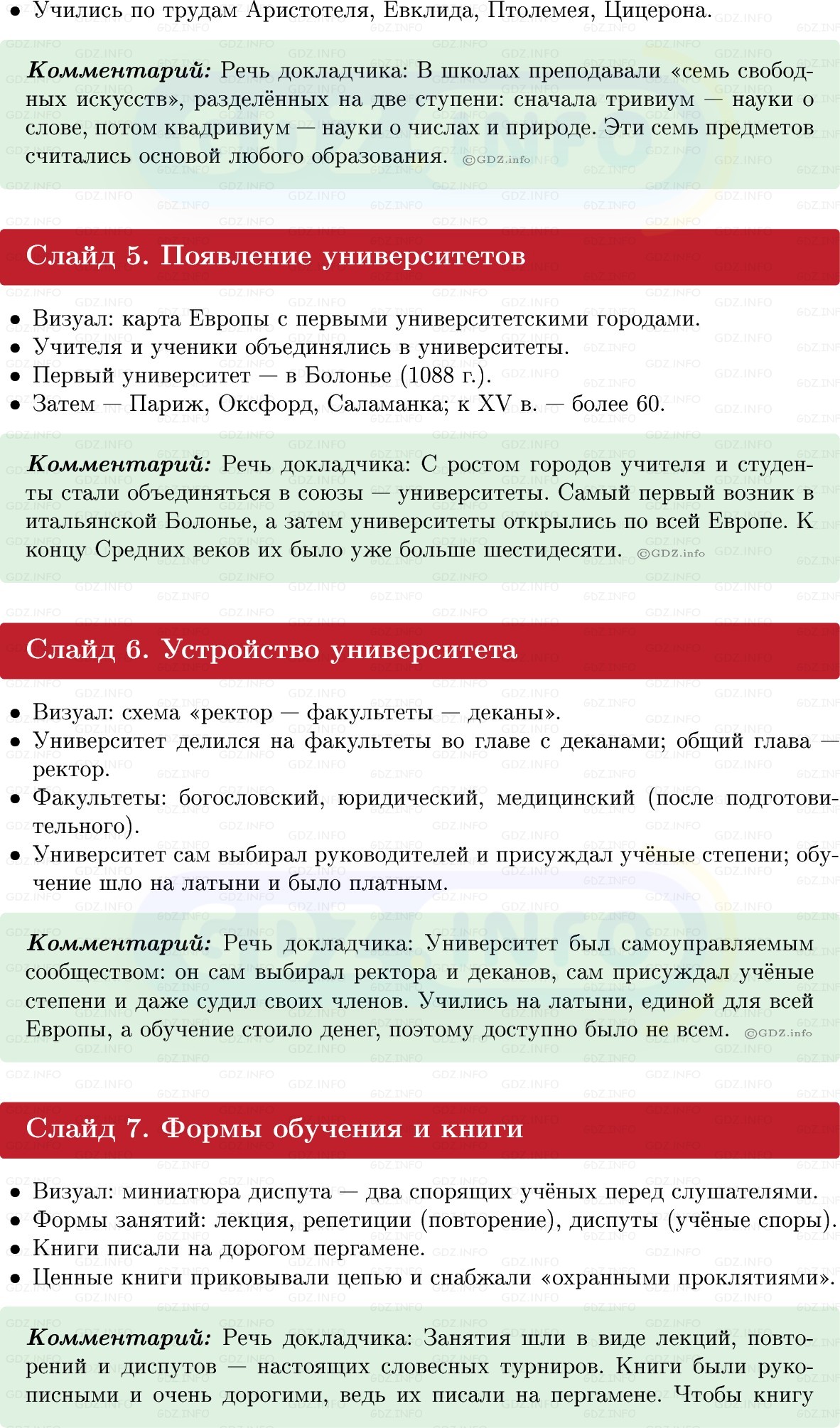 Фото решения 1: Итоги главы 4, Темы проектов из ГДЗ по истории Средних веков 6 класс: Мединский, Чубарьян 2025г. (14)