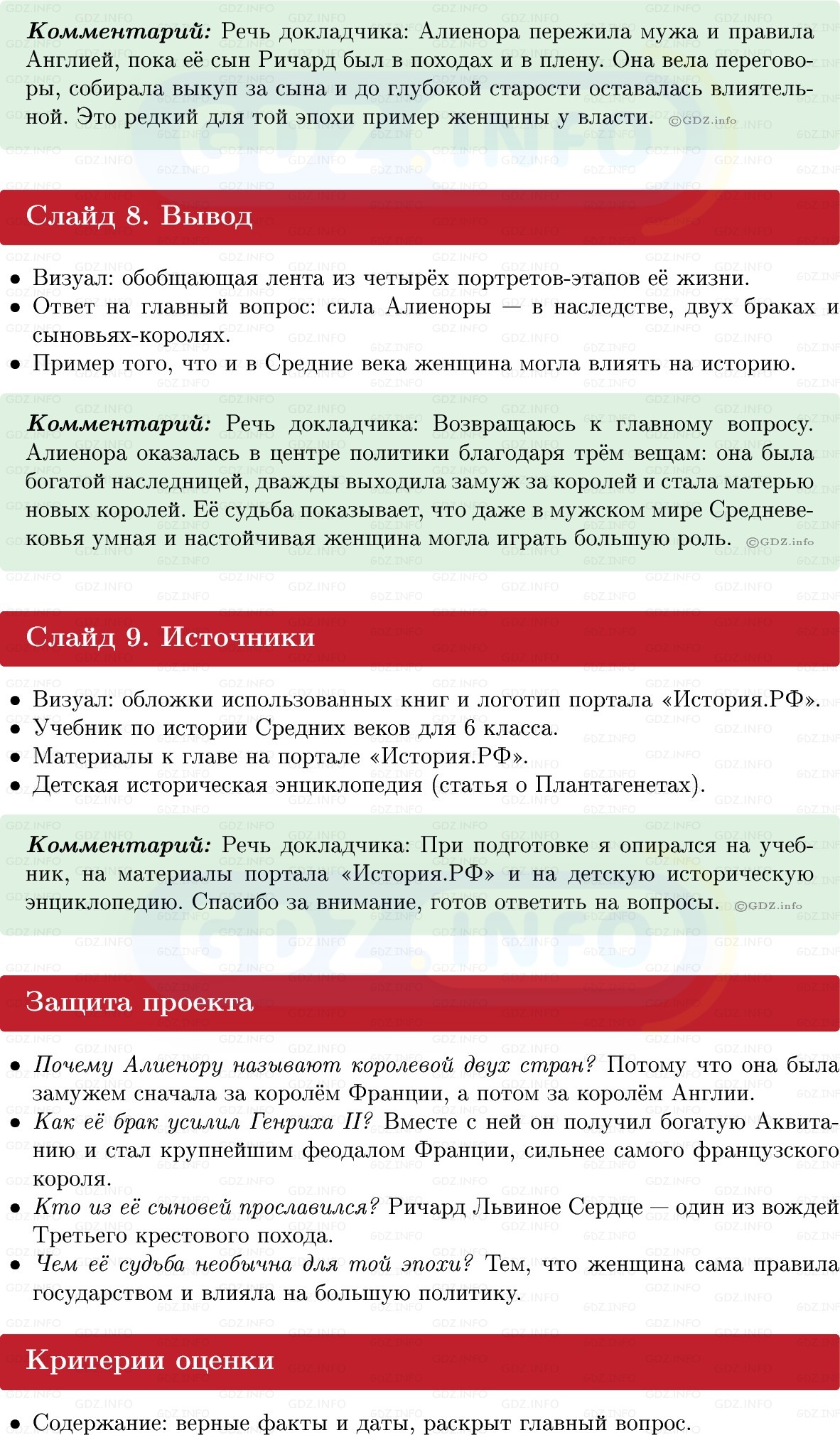 Фото решения 1: Итоги главы 4, Темы проектов из ГДЗ по истории Средних веков 6 класс: Мединский, Чубарьян 2025г. (3)