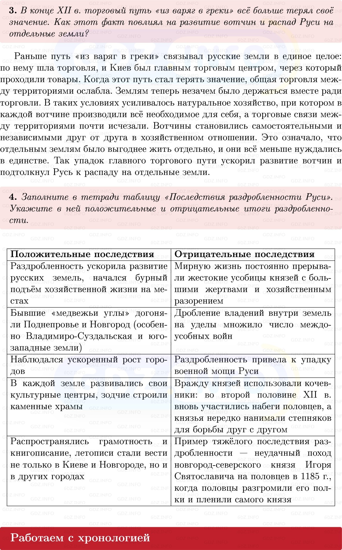 Фото решения 1: Параграф 13, Вопросы из ГДЗ по Истории России 6 класс: Мединский, Торкунов 2025г. (3)