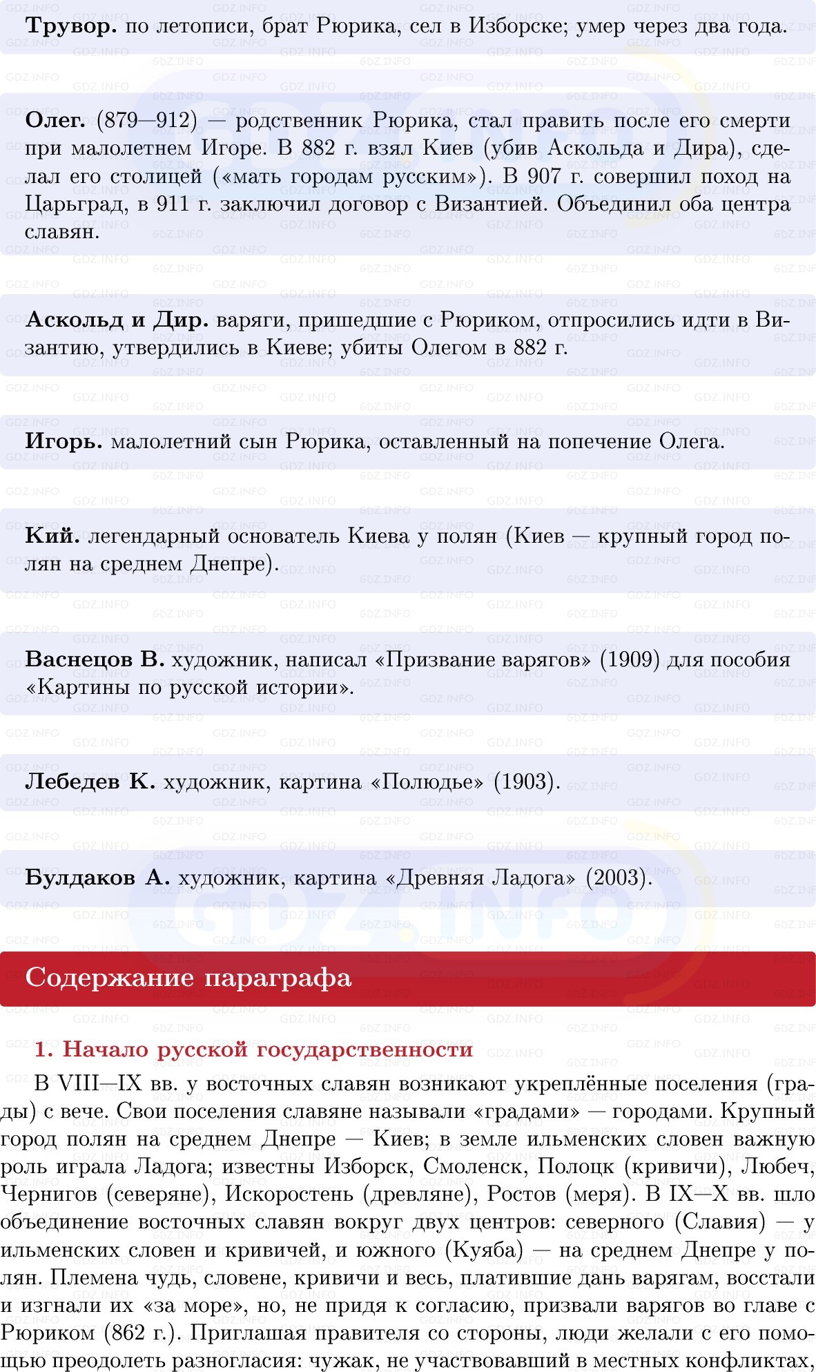 Фото решения 1: Начало династии Рюриковичей, Конспект из ГДЗ по Истории России 6 класс: Мединский, Торкунов 2025г. (3) Фото решения 1: Начало династии Рюриковичей, Конспект из ГДЗ по Истории России 6 класс: Мединский, Торкунов 2025г. (3)