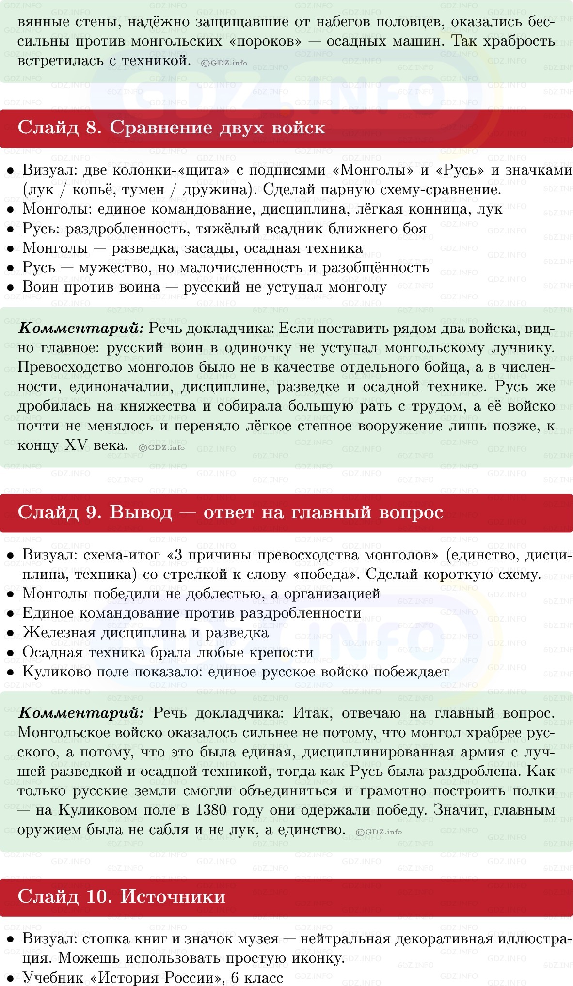 Фото решения 1: Итоги главы 3, Темы проектов из ГДЗ по Истории России 6 класс: Мединский, Торкунов 2025г. (4)