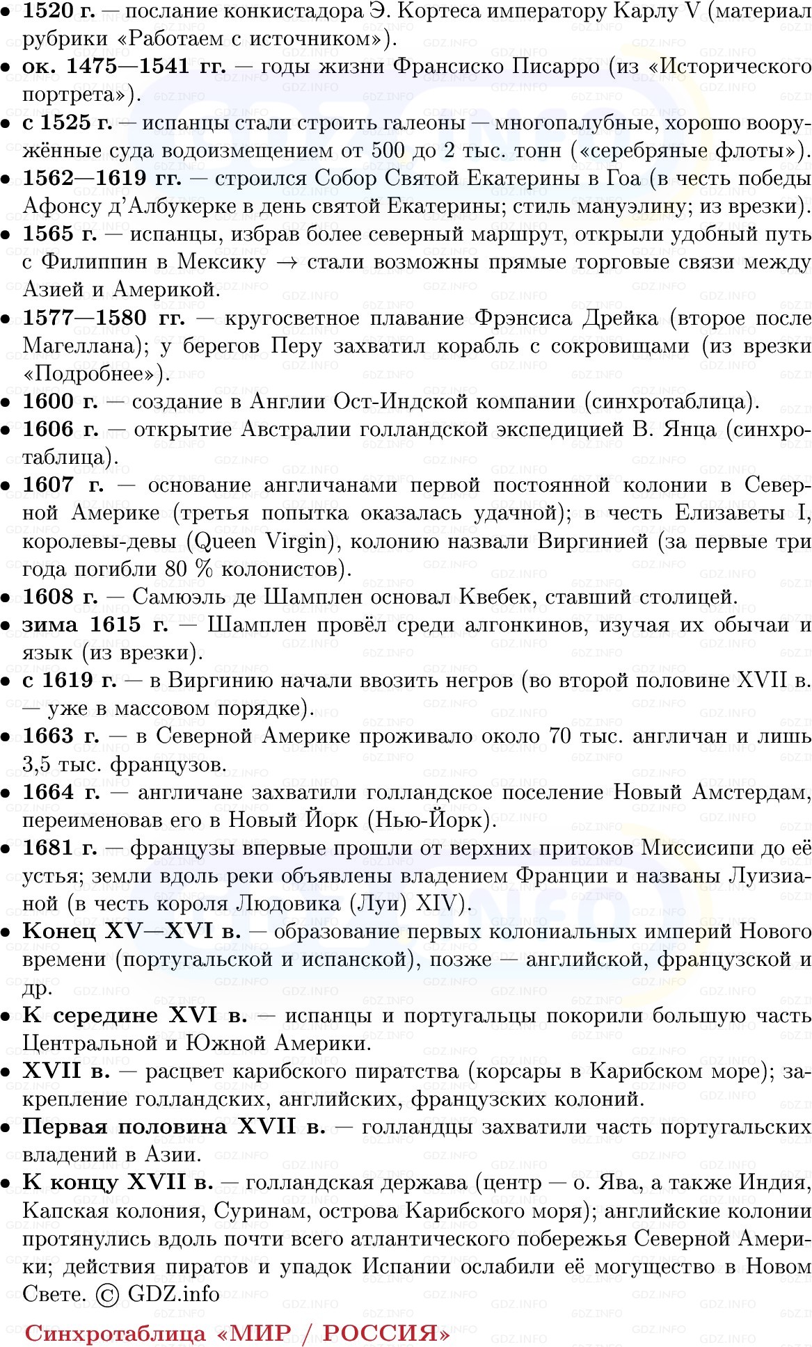 Фото решения 1: Колониальные империи раннего Нового времени, Конспект из ГДЗ по Всеобщей истории 7 класс: Мединский, Чубарьян 2025г. (2) Фото решения 1: Колониальные империи раннего Нового времени, Конспект из ГДЗ по Всеобщей истории 7 класс: Мединский, Чубарьян 2025г. (2)