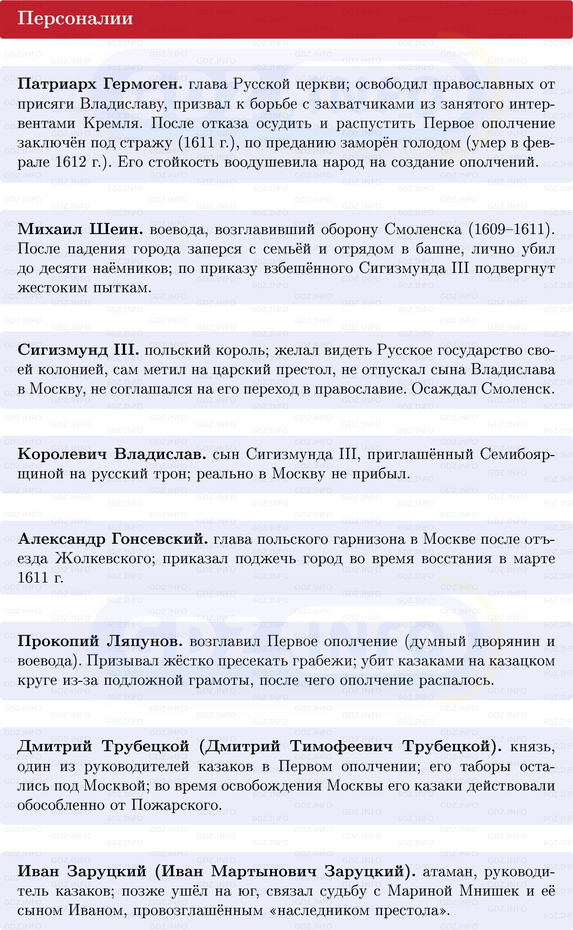 Фото решения 1: Спасители Отечества, Конспект из ГДЗ по Истории России 7 класс: Мединский В.Р., Торкунов А.В. 2025г. (3) Фото решения 1: Спасители Отечества, Конспект из ГДЗ по Истории России 7 класс: Мединский В.Р., Торкунов А.В. 2025г. (3)