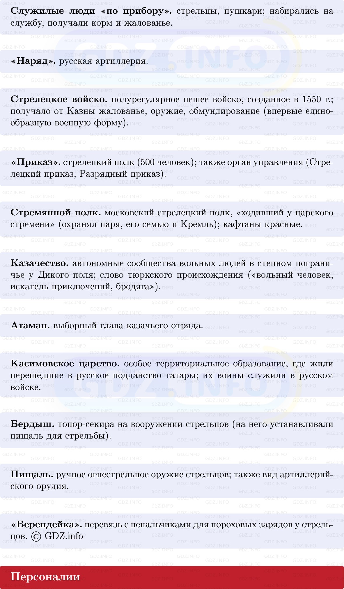 Фото решения 1: Военные реформы Ивана IV и Избранной рады, Конспект из ГДЗ по Истории России 7 класс: Мединский В.Р., Торкунов А.В. 2025г. (3) Фото решения 1: Военные реформы Ивана IV и Избранной рады, Конспект из ГДЗ по Истории России 7 класс: Мединский В.Р., Торкунов А.В. 2025г. (3)