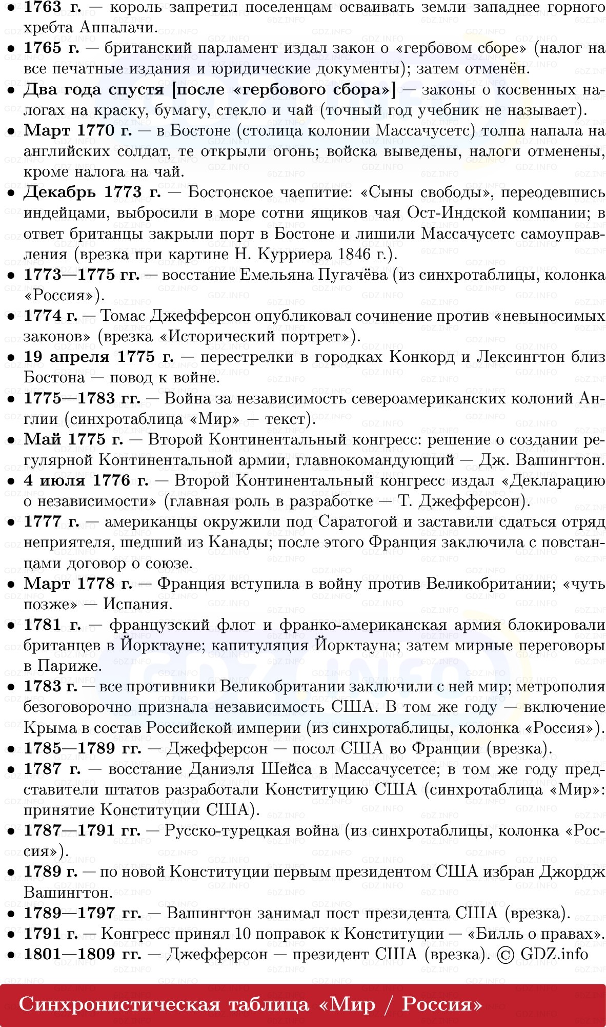 Фото решения 1: Британские колонии против метрополии. Образование США, Конспект из ГДЗ по Всеобщей истории 8 класс: Мединский, Чубарьян 2025г. (2) Фото решения 1: Британские колонии против метрополии. Образование США, Конспект из ГДЗ по Всеобщей истории 8 класс: Мединский, Чубарьян 2025г. (2)