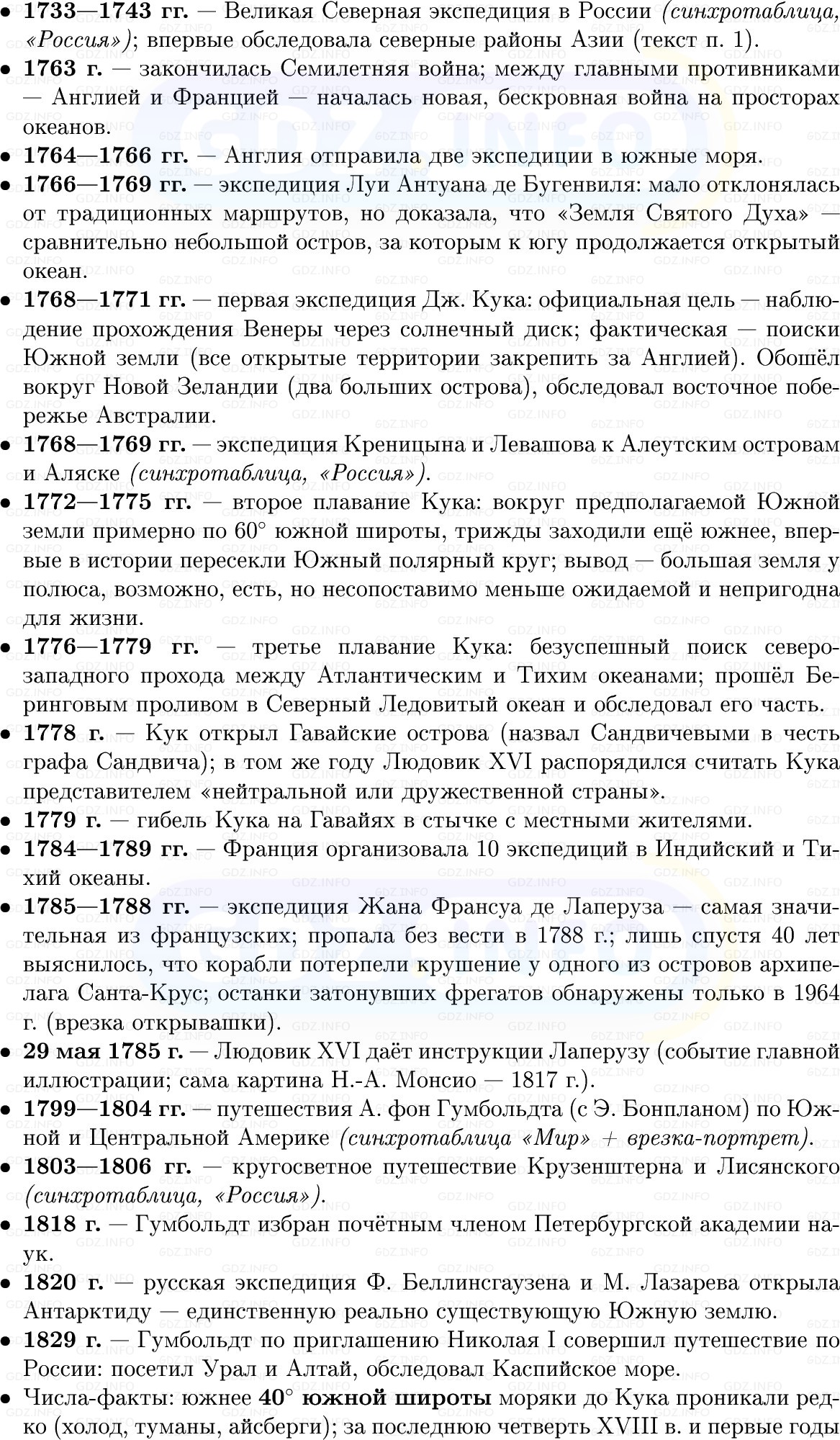 Фото решения 1: Вокруг света во времена капитана Кука, Конспект из ГДЗ по Всеобщей истории 8 класс: Мединский, Чубарьян 2025г. (2) Фото решения 1: Вокруг света во времена капитана Кука, Конспект из ГДЗ по Всеобщей истории 8 класс: Мединский, Чубарьян 2025г. (2)