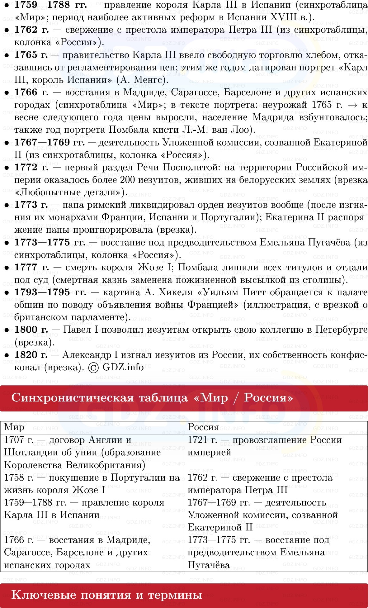 Фото решения 1: Государство Старого порядка, Конспект из ГДЗ по Всеобщей истории 8 класс: Мединский, Чубарьян 2025г. (2)