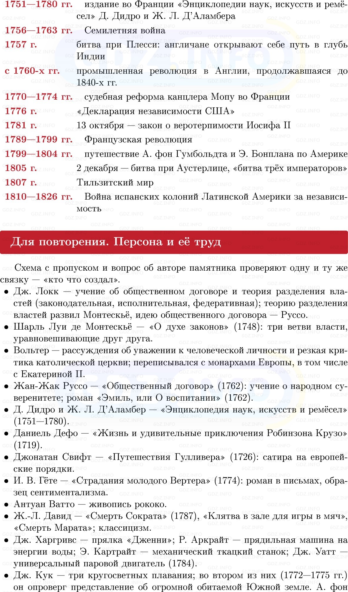 Фото решения 1: Готовимся к аттестации, Вопросы из ГДЗ по Всеобщей истории 8 класс: Мединский, Чубарьян 2025г. (13) Фото решения 1: Готовимся к аттестации, Вопросы из ГДЗ по Всеобщей истории 8 класс: Мединский, Чубарьян 2025г. (13)