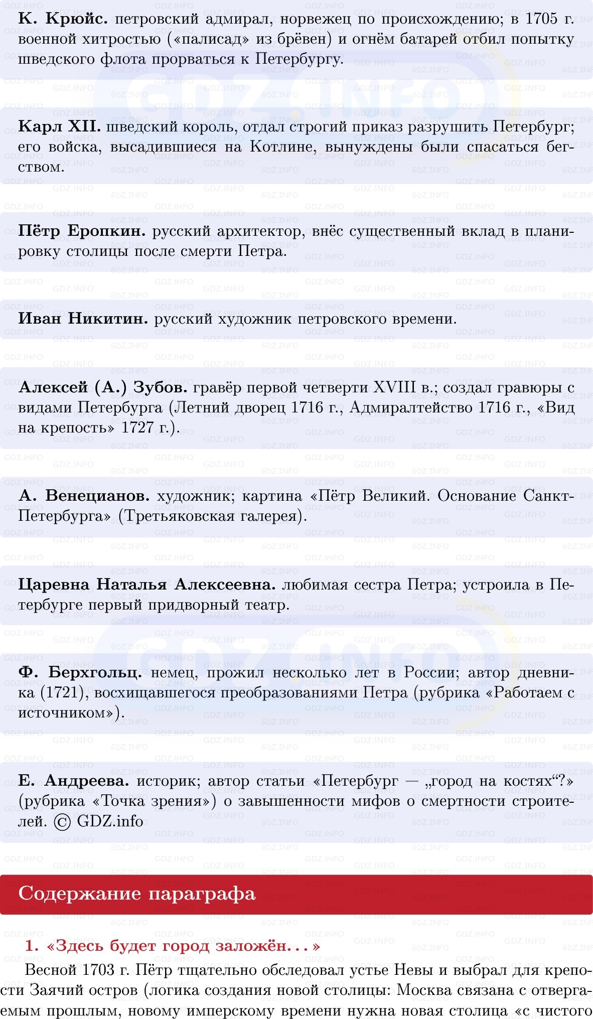 Фото решения 1: Петербург в первой четверти XVIII в, Конспект из ГДЗ по Истории России 8 класс: Мединский, Торкунов 2025г. (4) Фото решения 1: Петербург в первой четверти XVIII в, Конспект из ГДЗ по Истории России 8 класс: Мединский, Торкунов 2025г. (4)