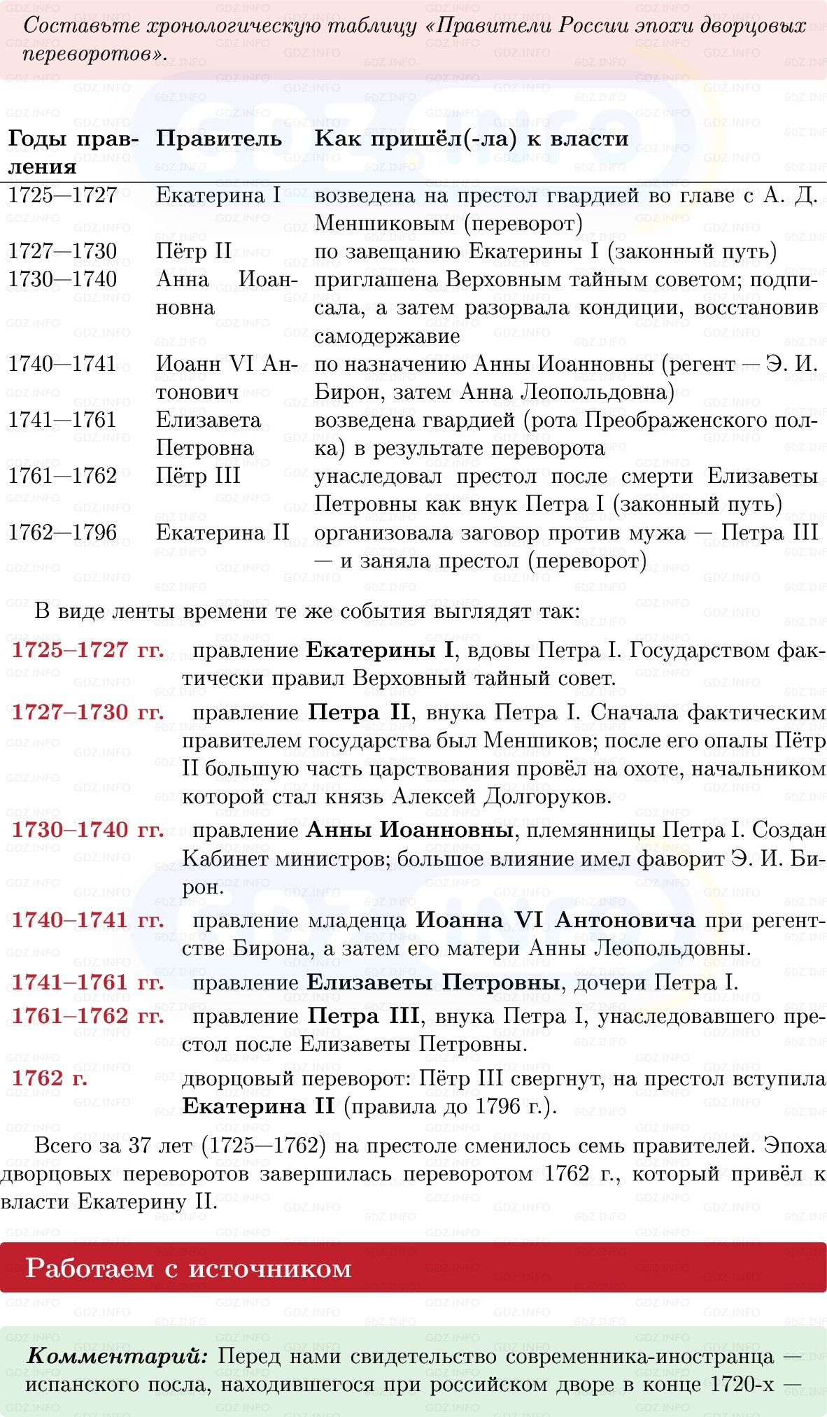 Фото решения 1: Параграф 19-20, Вопросы из ГДЗ по Истории России 8 класс: Мединский, Торкунов 2025г. (9)