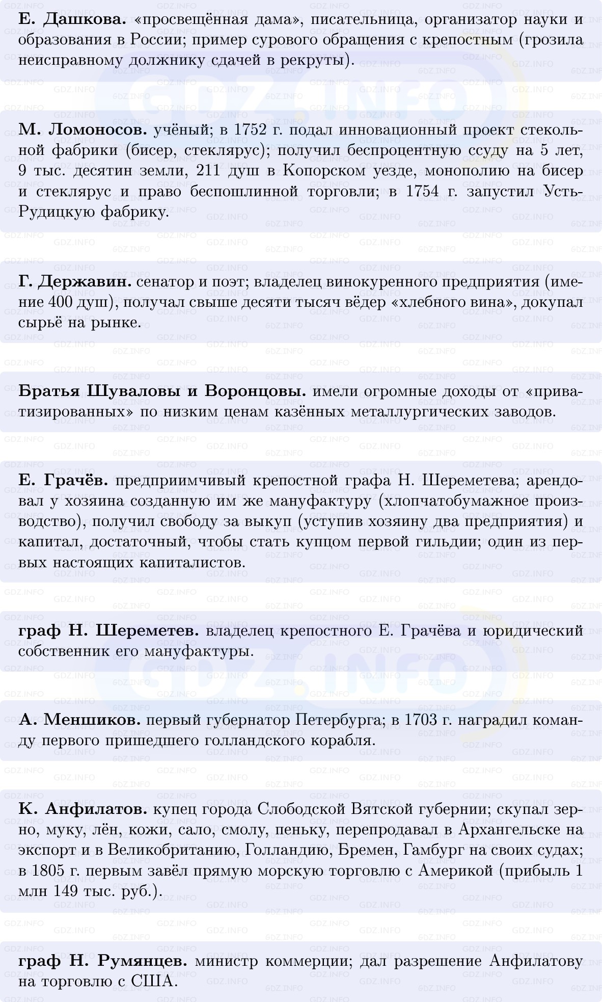Фото решения 1: Экономика России во второй половине XVIII в.: хозяйство империи, Конспект из ГДЗ по Истории России 8 класс: Мединский, Торкунов 2025г. (5) Фото решения 1: Экономика России во второй половине XVIII в.: хозяйство империи, Конспект из ГДЗ по Истории России 8 класс: Мединский, Торкунов 2025г. (5)