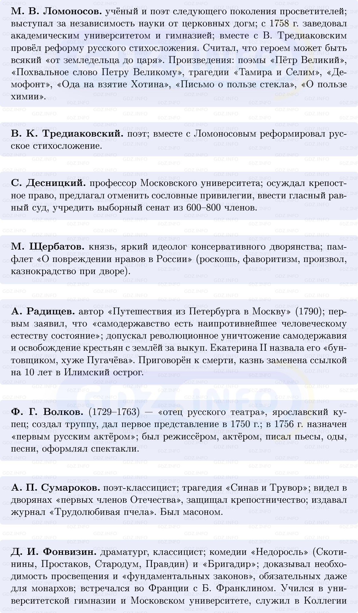 Фото решения 1: Публицистика, литература, театр, Конспект из ГДЗ по Истории России 8 класс: Мединский, Торкунов 2025г. (4) Фото решения 1: Публицистика, литература, театр, Конспект из ГДЗ по Истории России 8 класс: Мединский, Торкунов 2025г. (4)