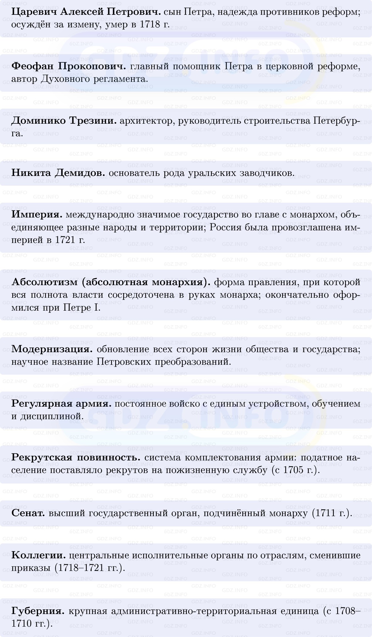 Фото решения 1: Итоги главы 1, Вопросы из ГДЗ по Истории России 8 класс: Мединский, Торкунов 2025г. (3) Фото решения 1: Итоги главы 1, Вопросы из ГДЗ по Истории России 8 класс: Мединский, Торкунов 2025г. (3)