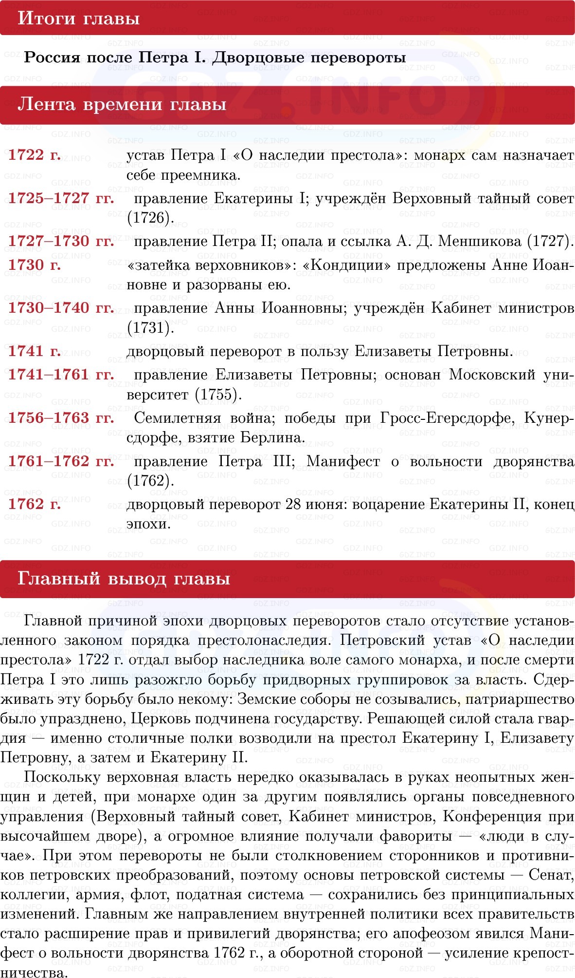 Фото решения 1: Итоги главы 2, Вопросы из ГДЗ по Истории России 8 класс: Мединский, Торкунов 2025г. Фото решения 1: Итоги главы 2, Вопросы из ГДЗ по Истории России 8 класс: Мединский, Торкунов 2025г.