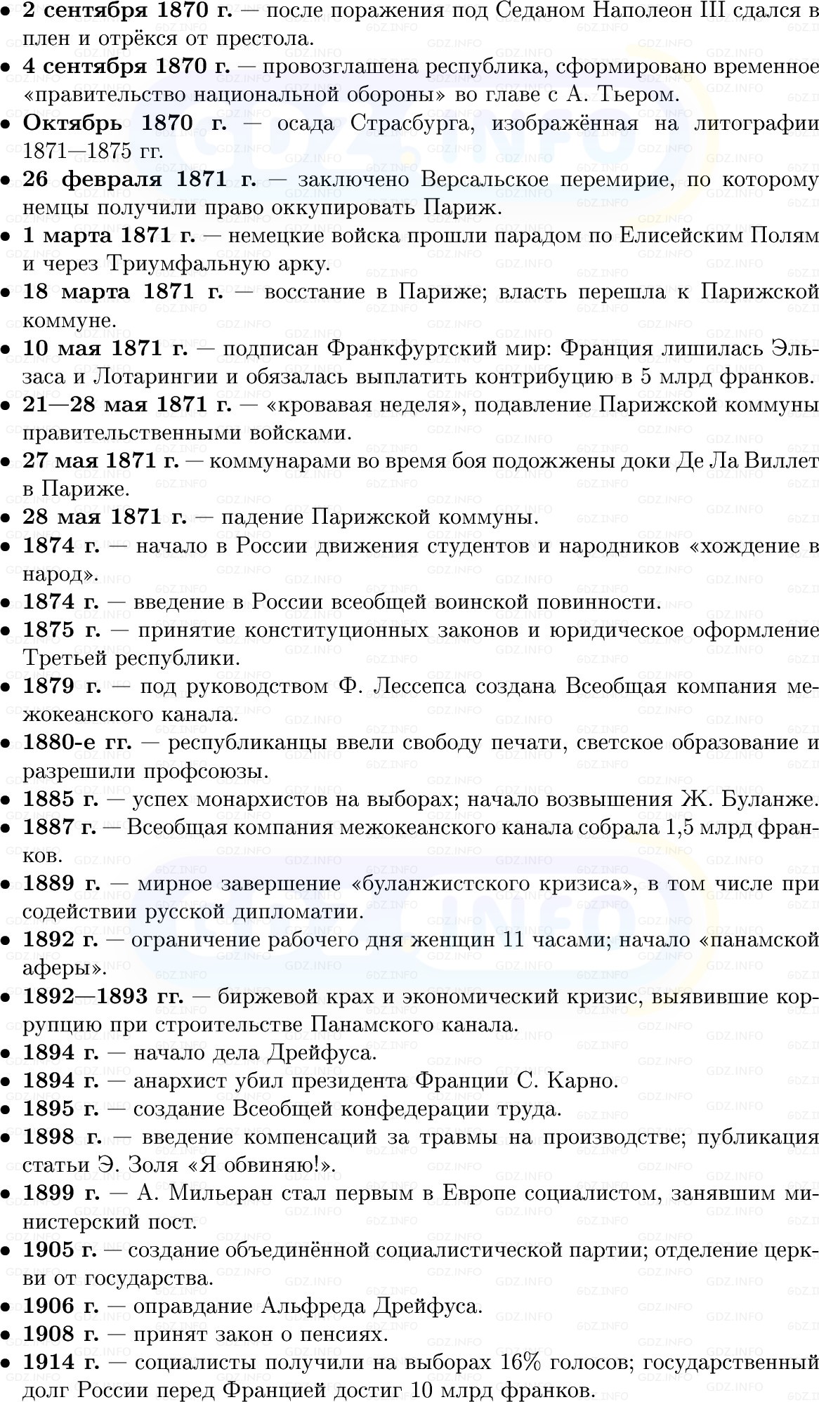 Фото решения 1: Франция: Вторая империя и Третья республика, Конспект из ГДЗ по истории Нового времени 9 класс: Мединский, Чубарьян 2026г. (2) Фото решения 1: Франция: Вторая империя и Третья республика, Конспект из ГДЗ по истории Нового времени 9 класс: Мединский, Чубарьян 2026г. (2)
