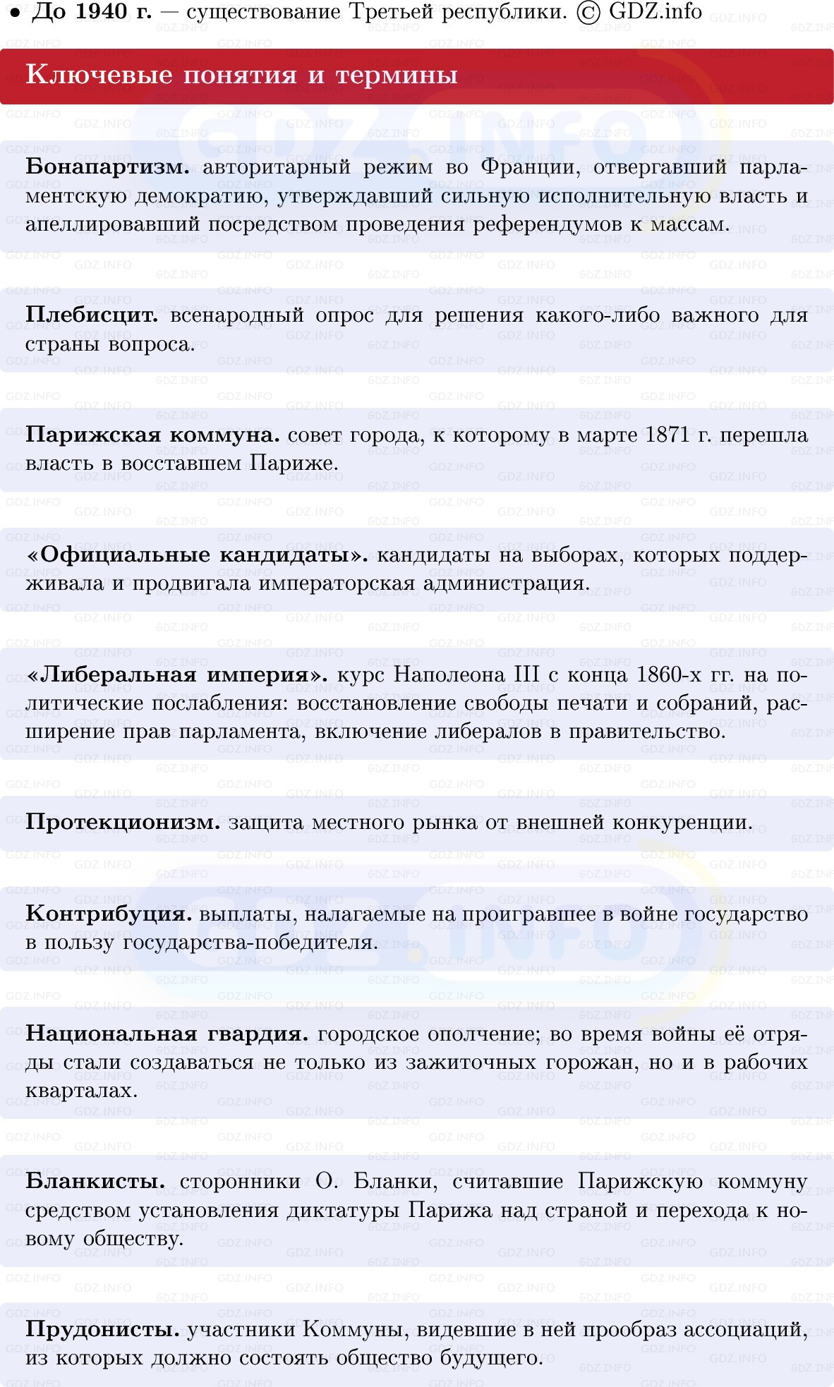 Фото решения 1: Франция: Вторая империя и Третья республика, Конспект из ГДЗ по истории Нового времени 9 класс: Мединский, Чубарьян 2026г. (3) Фото решения 1: Франция: Вторая империя и Третья республика, Конспект из ГДЗ по истории Нового времени 9 класс: Мединский, Чубарьян 2026г. (3)