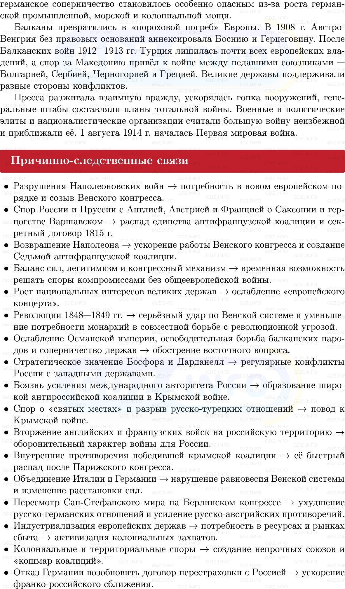 Фото решения 1: Международные отношения в XIX в, Конспект из ГДЗ по истории Нового времени 9 класс: Мединский, Чубарьян 2026г. (11) Фото решения 1: Международные отношения в XIX в, Конспект из ГДЗ по истории Нового времени 9 класс: Мединский, Чубарьян 2026г. (11)