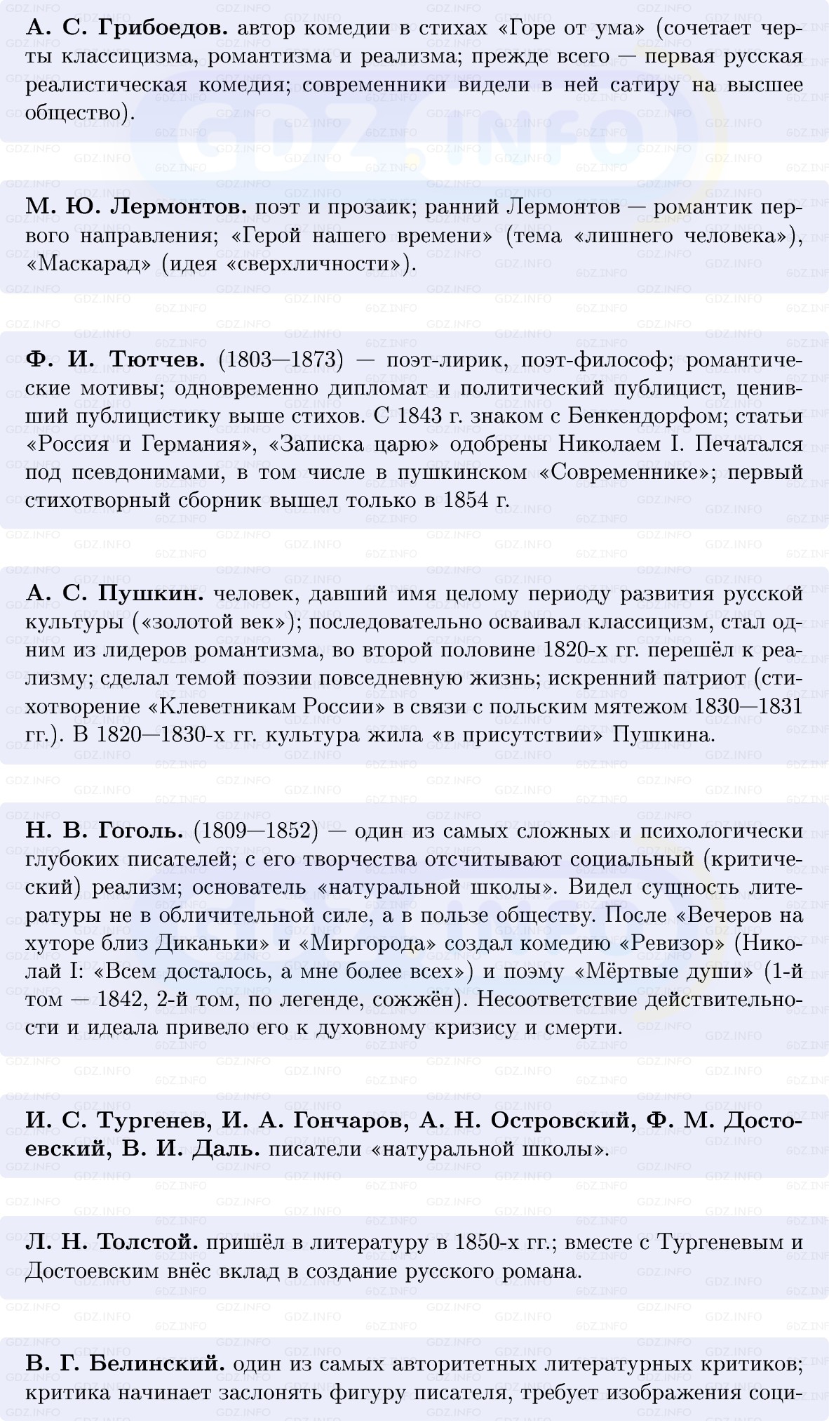 Фото решения 1: Литература и публицистика, Конспект из ГДЗ по Истории России 9 класс: Мединский, Торкунов 2025г. (5)