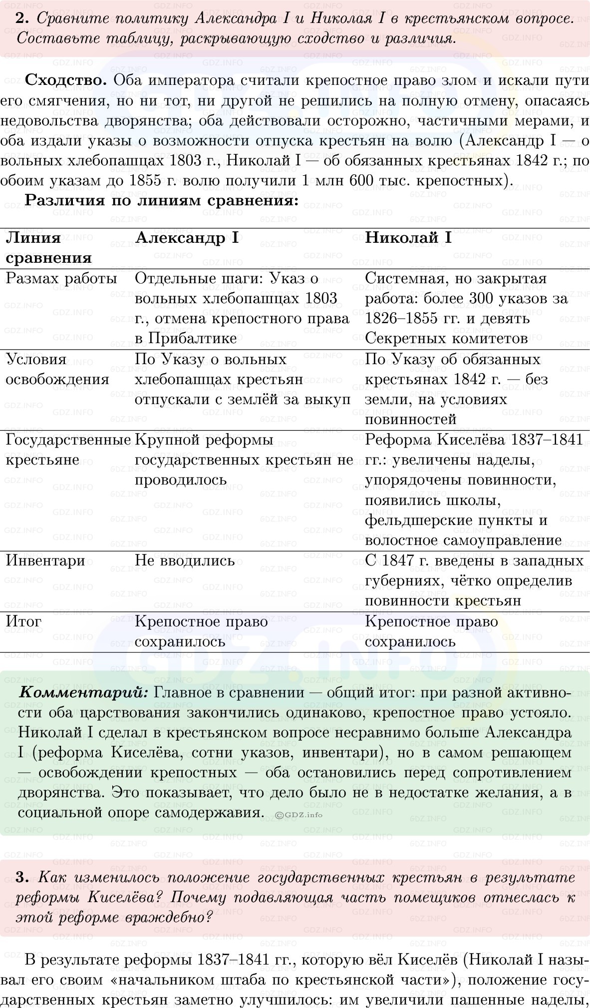 Фото решения 1: Параграф 2, Вопросы из ГДЗ по Истории России 9 класс: Мединский, Торкунов 2025г. (6)
