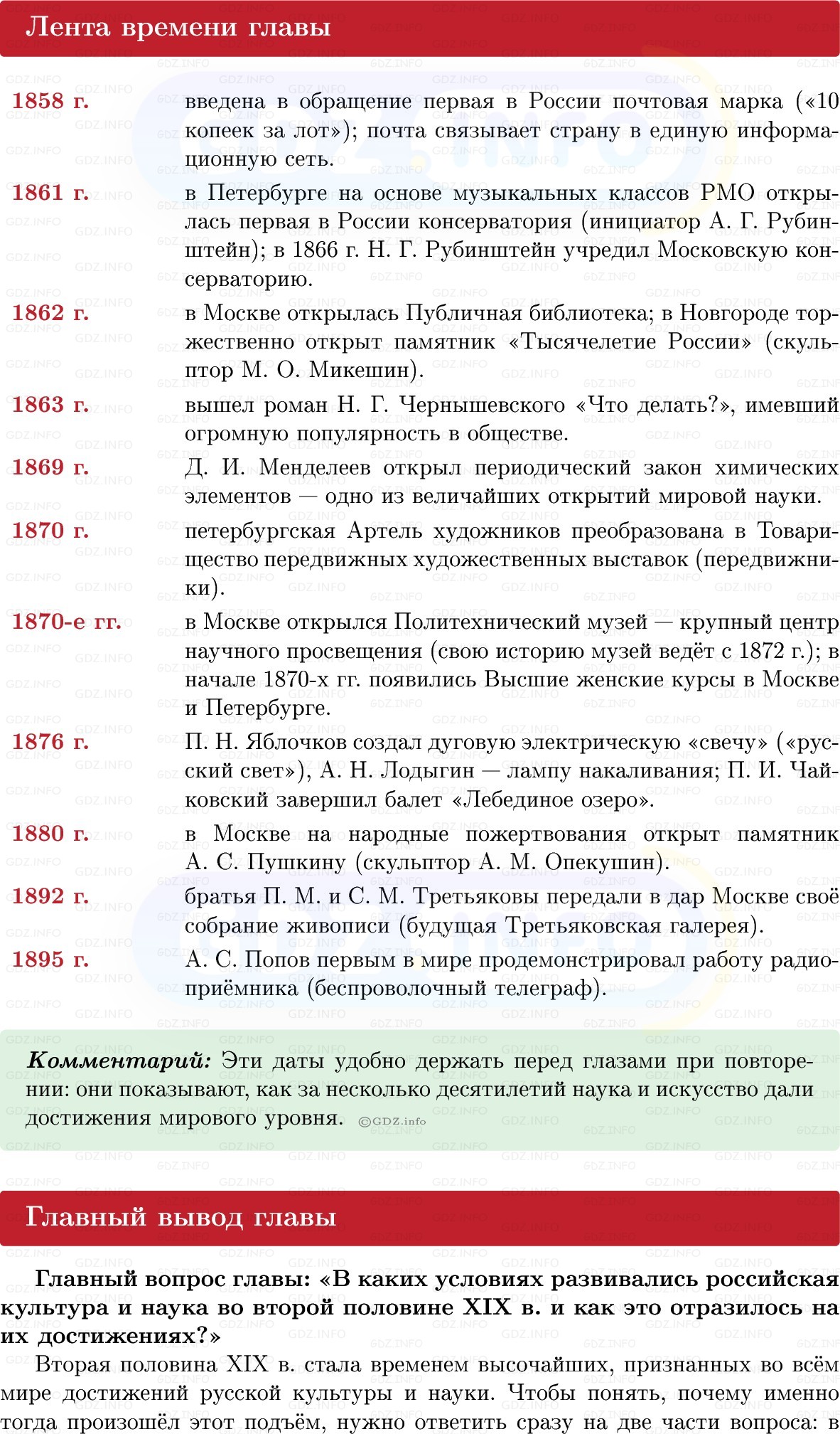 Фото решения 1: Итоги главы 5, Вопросы из ГДЗ по Истории России 9 класс: Мединский, Торкунов 2025г.