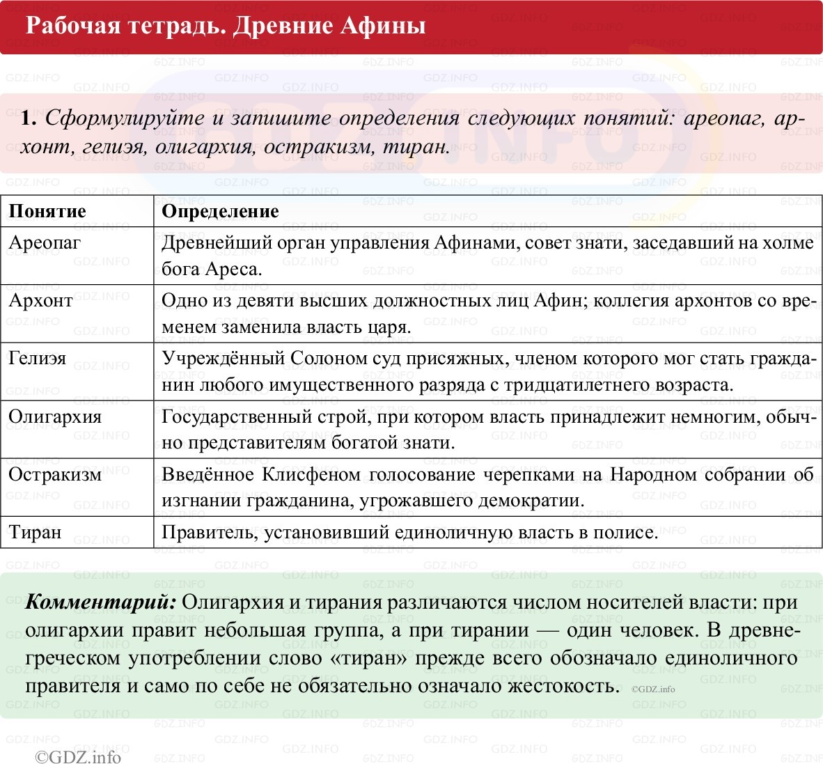 Фото решения 1: Параграф 26, Номер 1 из Тест 2025г.