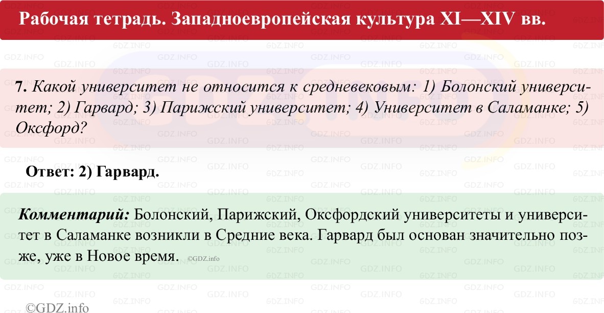 Фото решения 1: Параграф 14, Номер 7 из ГДЗ по истории Средних веков 6 класс: Абрамов А.В., Ведюшкин В.А. (рабочая тетрадь) 2025г. Фото решения 1: Параграф 14, Номер 7 из ГДЗ по истории Средних веков 6 класс: Абрамов А.В., Ведюшкин В.А. (рабочая тетрадь) 2025г.