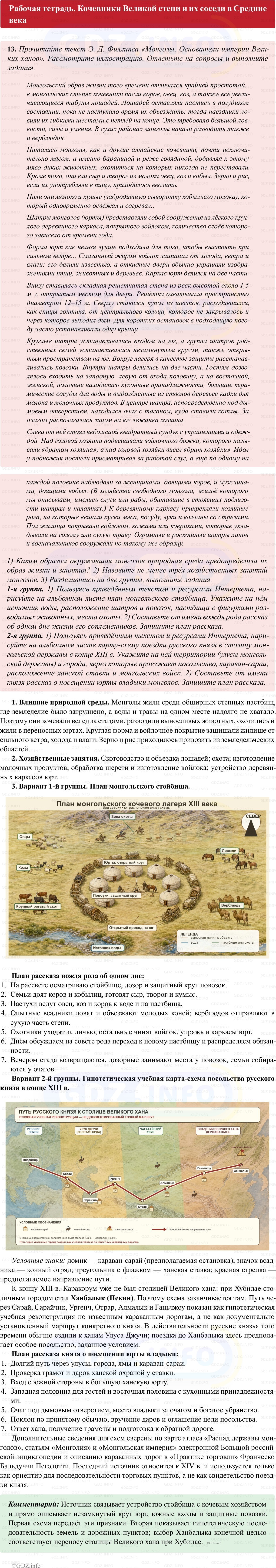 Фото решения 1: Параграф 15, Номер 13 из ГДЗ по истории Средних веков 6 класс: Абрамов А.В., Ведюшкин В.А. (рабочая тетрадь) 2025г.