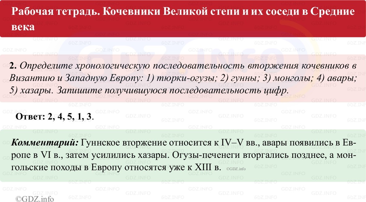 Фото решения 1: Параграф 15, Номер 2 из ГДЗ по истории Средних веков 6 класс: Абрамов А.В., Ведюшкин В.А. (рабочая тетрадь) 2025г. Фото решения 1: Параграф 15, Номер 2 из ГДЗ по истории Средних веков 6 класс: Абрамов А.В., Ведюшкин В.А. (рабочая тетрадь) 2025г.