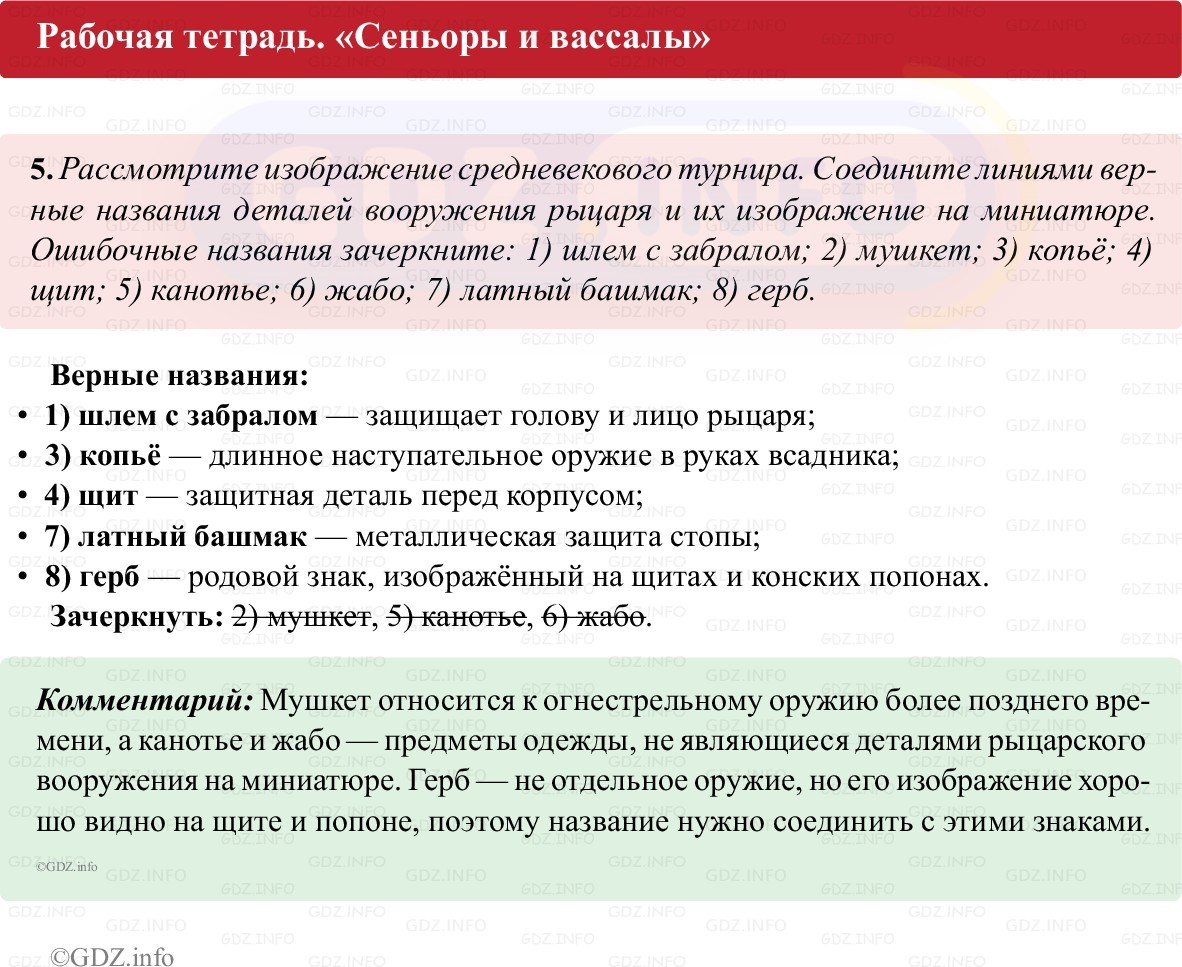 Фото решения 1: Параграф 7, Номер 5 из ГДЗ по истории Средних веков 6 класс: Абрамов А.В., Ведюшкин В.А. (рабочая тетрадь) 2025г.