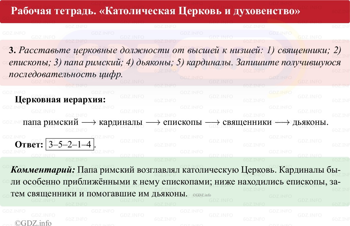 Фото решения 1: Параграф 8, Номер 3 из ГДЗ по истории Средних веков 6 класс: Абрамов А.В., Ведюшкин В.А. (рабочая тетрадь) 2025г.