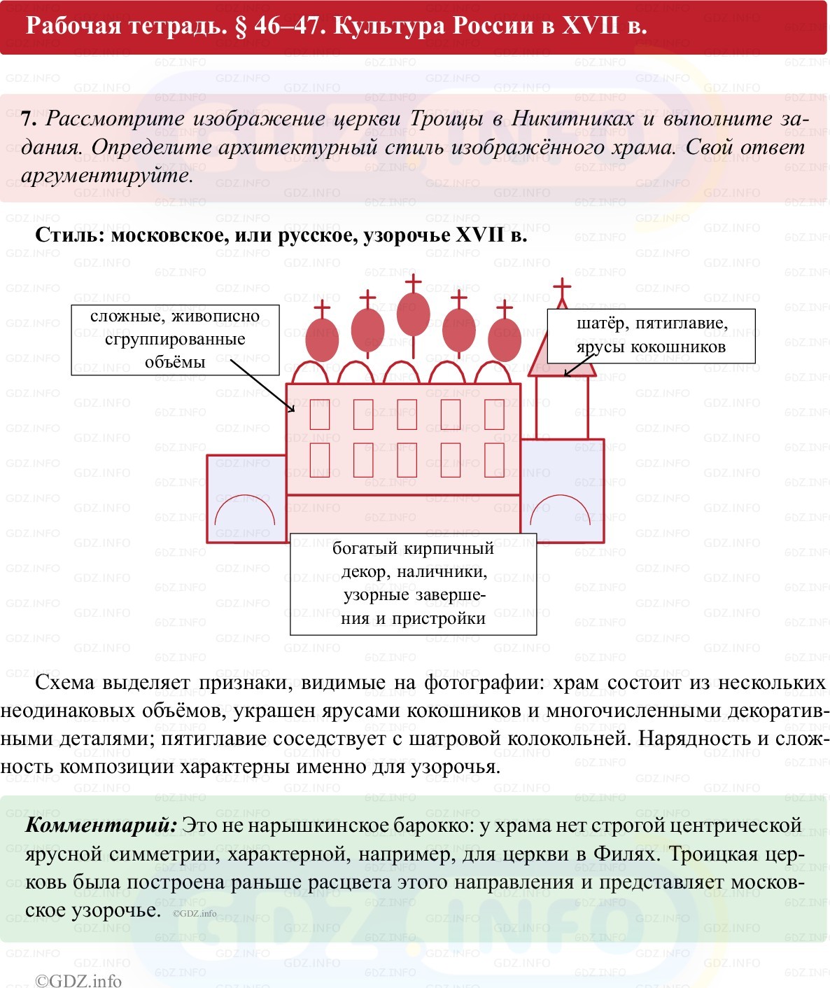 Фото решения 1: Параграф 46-47, Номер 7 из ГДЗ по истории России 7 класс: Пазин Р.В., Андреев И.Л. (рабочая тетрадь) 2025г. Фото решения 1: Параграф 46-47, Номер 7 из ГДЗ по истории России 7 класс: Пазин Р.В., Андреев И.Л. (рабочая тетрадь) 2025г.