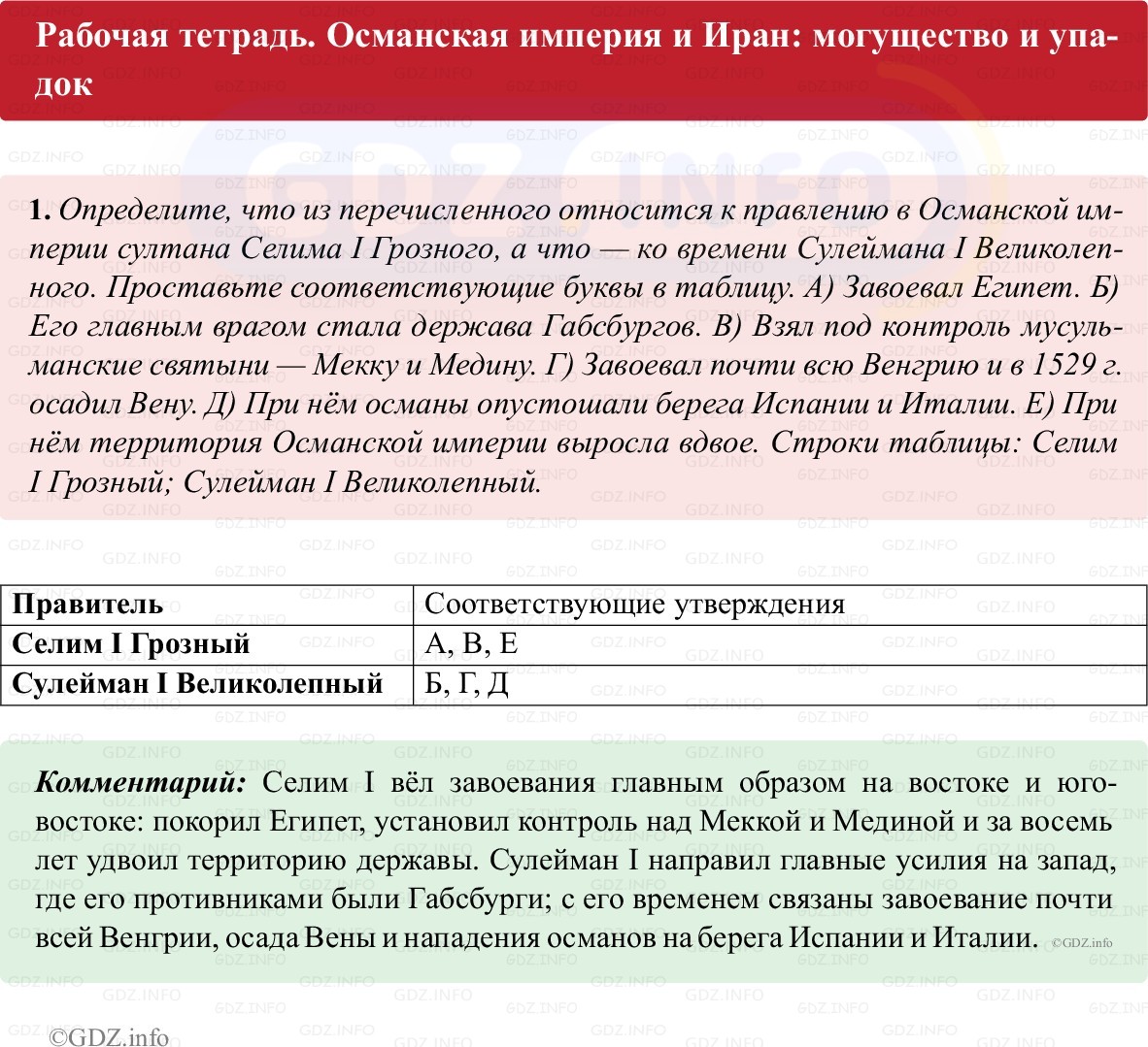 Фото решения 1: Параграф 20, Номер 1 из ГДЗ по истории Нового времени 7 класс: Ведюшкин В.А., Бовыкин Д.Ю. (рабочая тетрадь) 2025г. Фото решения 1: Параграф 20, Номер 1 из ГДЗ по истории Нового времени 7 класс: Ведюшкин В.А., Бовыкин Д.Ю. (рабочая тетрадь) 2025г.
