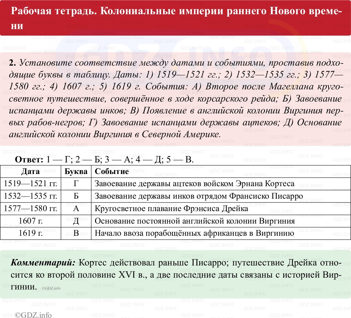 Фото решения 1: Параграф 3, Номер 2 из ГДЗ по истории Нового времени 7 класс: Ведюшкин В.А., Бовыкин Д.Ю. (рабочая тетрадь) 2025г. Фото решения 1: Параграф 3, Номер 2 из ГДЗ по истории Нового времени 7 класс: Ведюшкин В.А., Бовыкин Д.Ю. (рабочая тетрадь) 2025г.