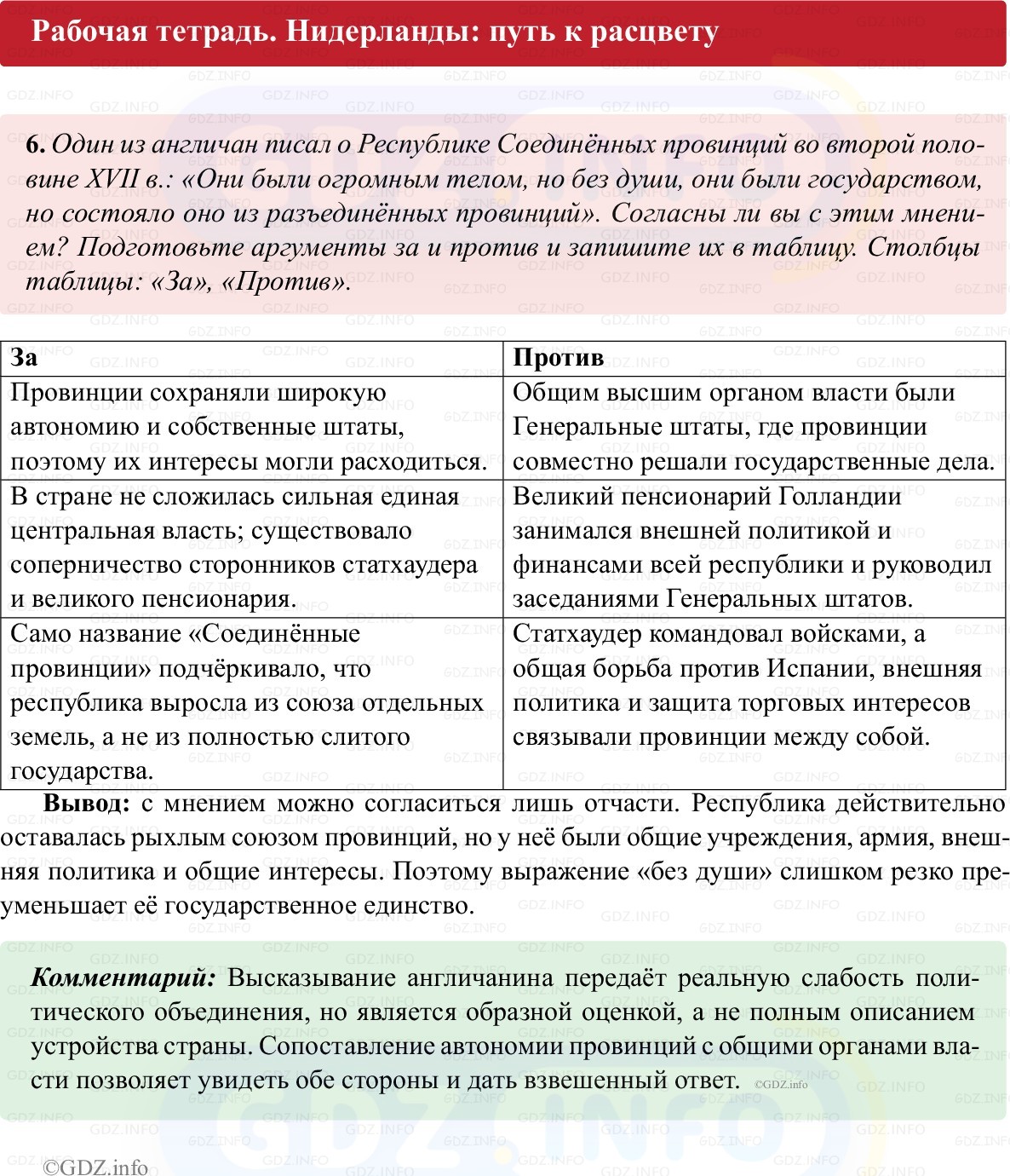 Фото решения 1: Параграф 9, Номер 6 из ГДЗ по истории Нового времени 7 класс: Ведюшкин В.А., Бовыкин Д.Ю. (рабочая тетрадь) 2025г.