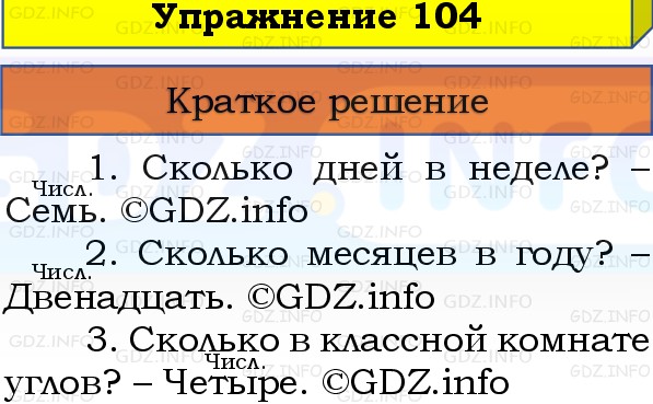 Фото решения 1: Номер №104, Часть 1 из ГДЗ по Русскому языку 3 класс: Канакина В.П. 2019г. Фото решения 1: Номер №104, Часть 1 из ГДЗ по Русскому языку 3 класс: Канакина В.П. 2019г.
